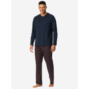 Herren Pyjama Comfort Essentials - dunkelblau - Größe 48