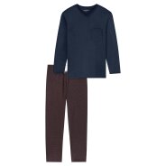 Herren Pyjama Comfort Essentials - dunkelblau -...