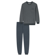 Herren Pyjama Comfort Essentials - dunkelgrau -...