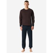 Herren Pyjama Comfort Essentials - rotbraun - Größe 48