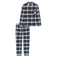 Herren Pyjama Selected Premium Warming - nachtblau -...