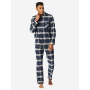 Herren Pyjama Selected Premium Warming - nachtblau -...