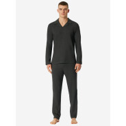 Herren Pyjama Selected Premium Warming - dunkelgrau-mel. - Größe 48