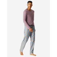 Herren Pyjamahose Hose lang Web - Mix + Relax - blau -...