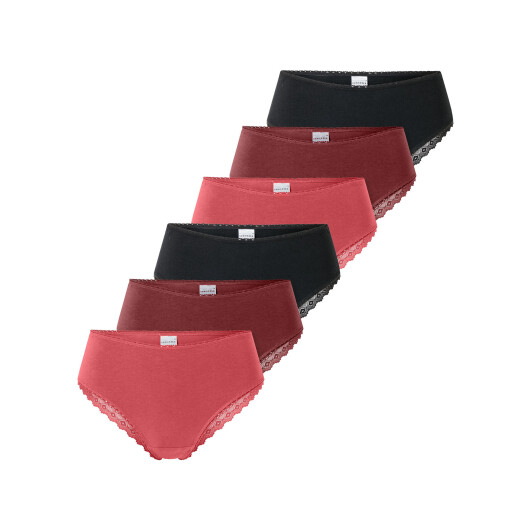 Schiesser Damen Brasilslip Modern Multipacks 6-Pack, sortiert5 - Größe 36