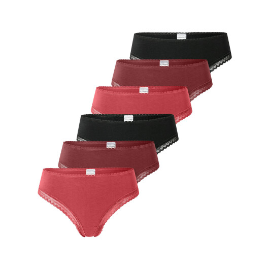 Schiesser Damen Tanga Modern Multipacks 6-Pack, sortiert5 - Größe 36