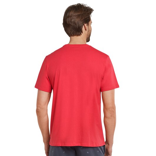 T-Shirt Uni Rundhals (Rot)
