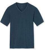 T-Shirt 95/5 Halbarm (V-Neck), blaugrau