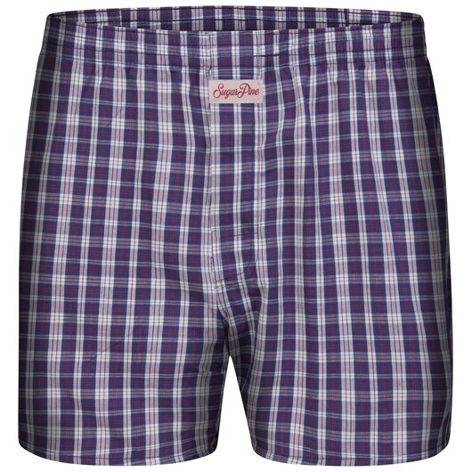 Sugar Pine - Mens woven boxershorts - loose fit - checked - made from 100% cotton - Size S | 4 | 48 (2000-SPC-8104-S)
