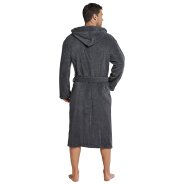 Herren Bademantel Essentials - grau