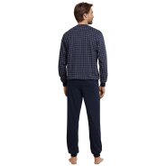 Herren Pyjama Dark Sapphire - dunkelblau