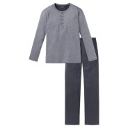 Herren Pyjama Ebony - anthrazit