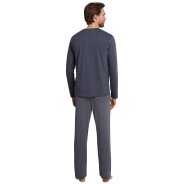 Herren Pyjama Ebony - anthrazit