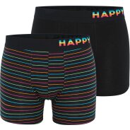 Happy Shorts Herren Retroshorts Rainbow Stripes