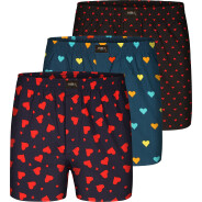 3-Pack Boxershorts "Herzen"  M
