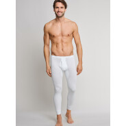 Herren Lange Unterhose Feinripp Original Classics - weiss