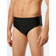 Herren Badehose Aqua - Schwarz