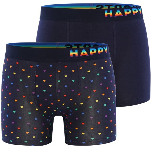Happy Shorts Herren Retroshorts Rainbow Hearts