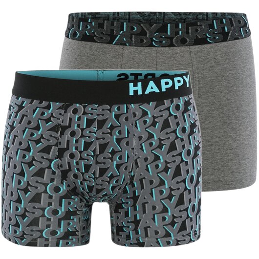 2-Pack Trunks Happy Letters Gre XXL