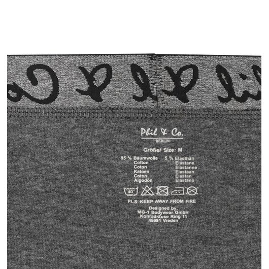 8-Pack Retropants Jersey (Schwarz/Anthrazit) Gre XL