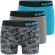Happy Shorts Herren Retroshorts 3-Pack Camouflage Aqua