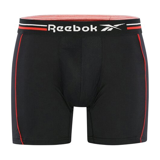 Reebok 3-Pack Boxershorts JARVIS - Black/Grey Marl/Vector Red - Gre M